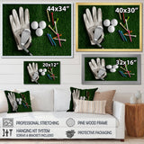 Golf Set Collage - Golf Canvas Wall Art