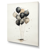 Minimalist Depiction Of Balloons - Hot Air Balloon Canvas Wall Art