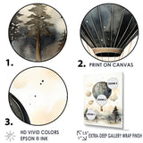 Minimalist Depiction Of A Hot Air Balloons Sky Magic - Hot Air Balloon Canvas Wall Art