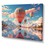 A Playful Hot Air Balloons Bliss - Hot Air Balloon Canvas Wall Art