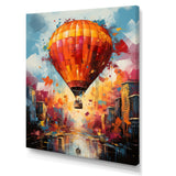Street Art Hot Air Balloon Bliss - Hot Air Balloon Canvas Wall Art