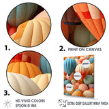 Abstract Colorful Balloon Harmony - Hot Air Balloon Canvas Wall Art