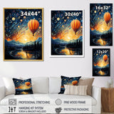 Hot Air Balloon Heavenly Bliss - Hot Air Balloon Canvas Wall Art