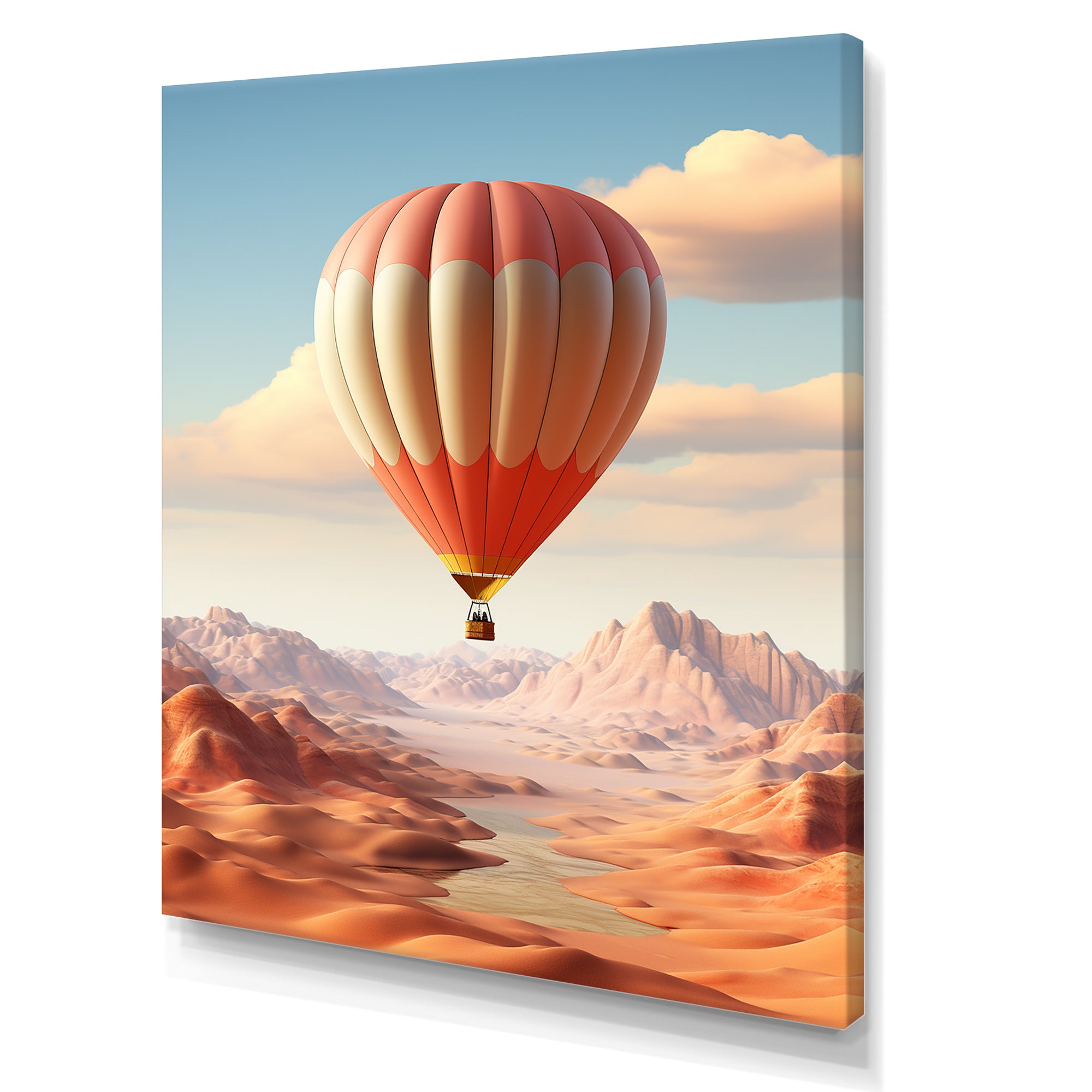 Hot Air Balloon Voyage In The Skies Harmony - Hot Air Balloon Canvas Wall Art