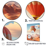 Hot Air Balloon Voyage In The Skies Harmony - Hot Air Balloon Canvas Wall Art