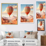 Hot Air Balloon Voyage In The Skies Harmony - Hot Air Balloon Canvas Wall Art