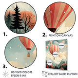 Classic Hot Air Balloon Charm - Hot Air Balloon Canvas Wall Art