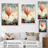 Classic Hot Air Balloon Charm - Hot Air Balloon Canvas Wall Art
