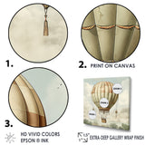 Contemporary Balloon Voyage I - Hot Air Balloon Canvas Wall Art