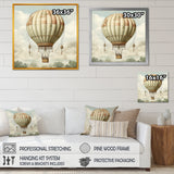 Contemporary Balloon Voyage I - Hot Air Balloon Canvas Wall Art