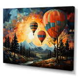 Cubist Balloon Expedition - Hot Air Balloon Canvas Wall Art