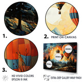 Cubist Balloon Expedition - Hot Air Balloon Canvas Wall Art