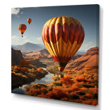 Expressionist Balloon Journey - Hot Air Balloon Canvas Wall Art