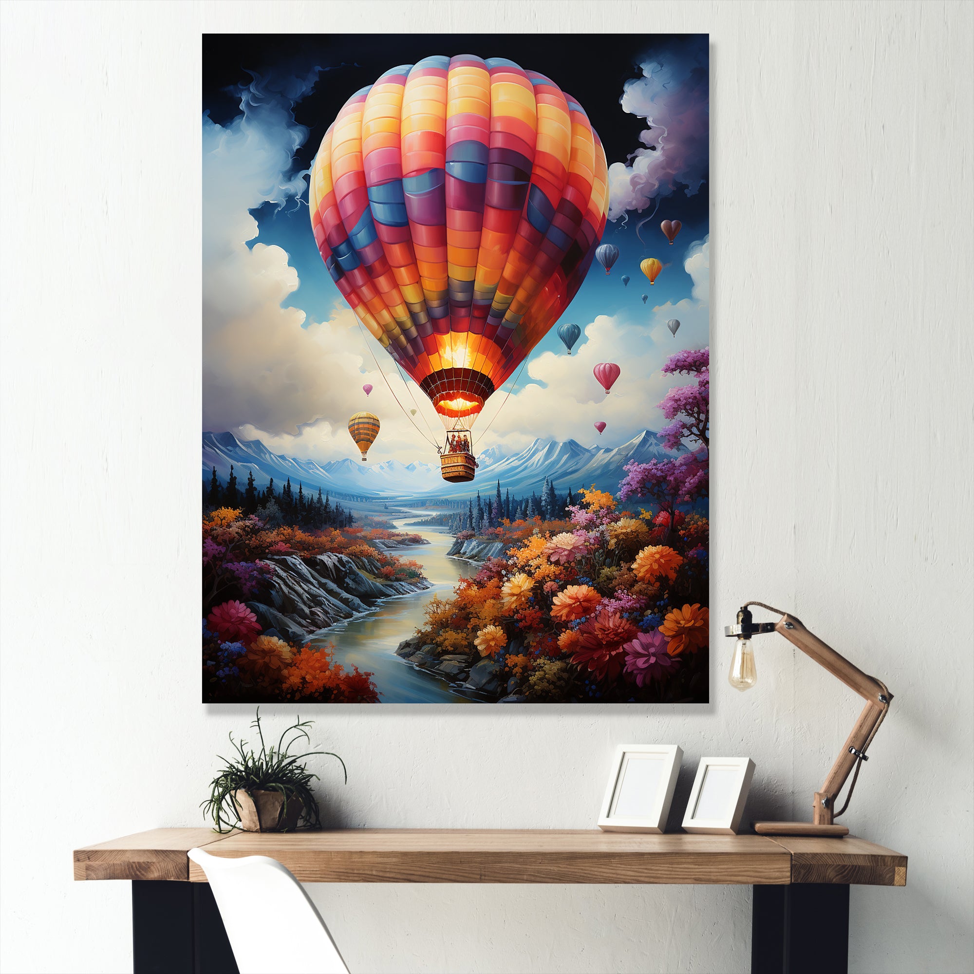 Fantasy Balloon Odyssey - Hot Air Balloon Canvas Wall Art