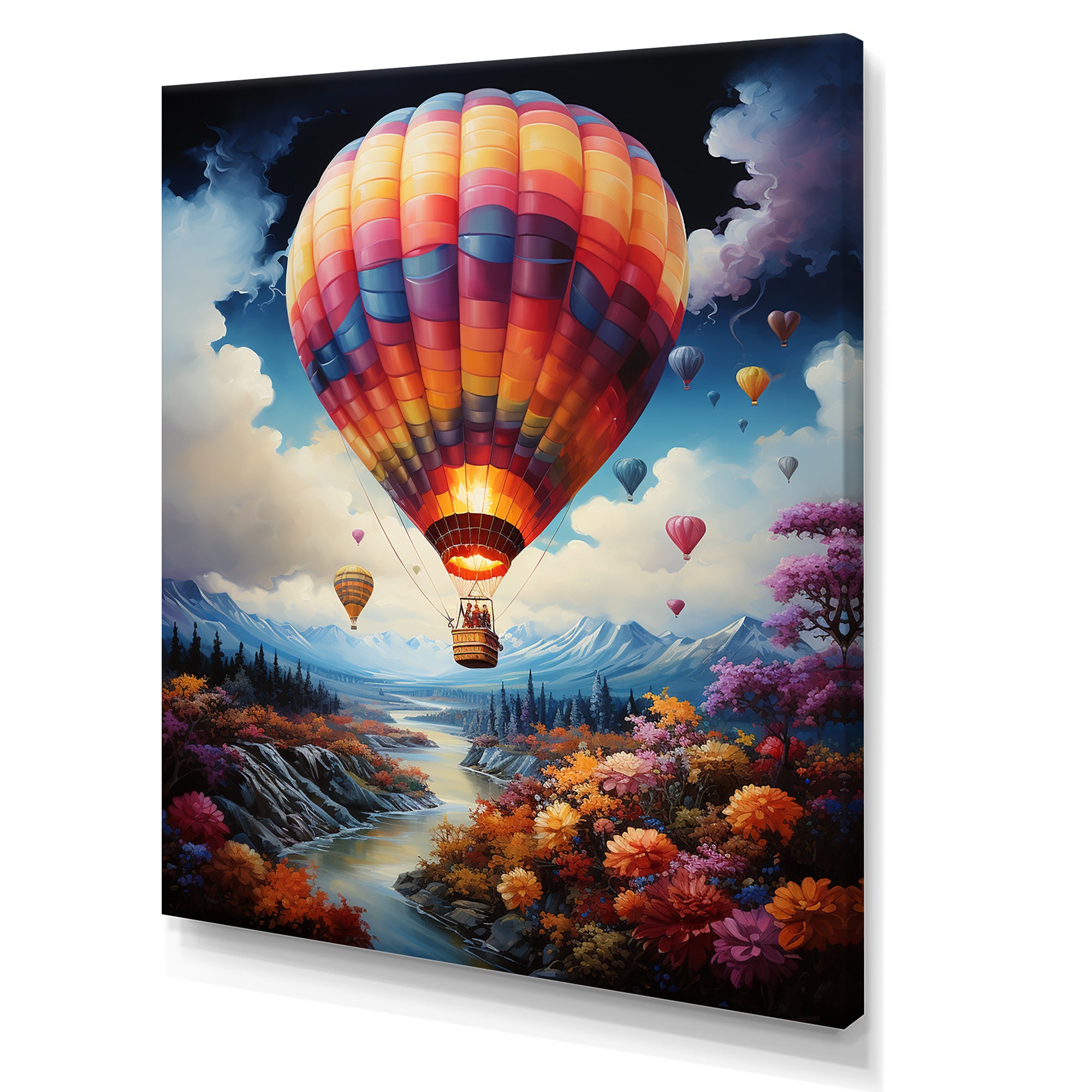 Fantasy Balloon Odyssey - Hot Air Balloon Canvas Wall Art
