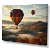 Autumn Hot Air Balloon Charm - Hot Air Balloon Canvas Wall Art