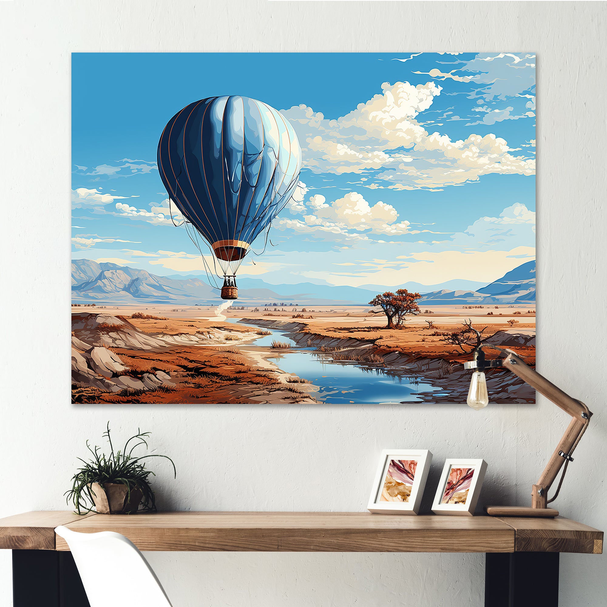 Hot Air Balloon Adventure Dessert - Hot Air Balloon Canvas Wall Art
