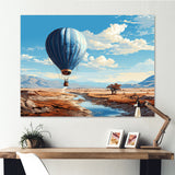 Hot Air Balloon Adventure Dessert - Hot Air Balloon Canvas Wall Art