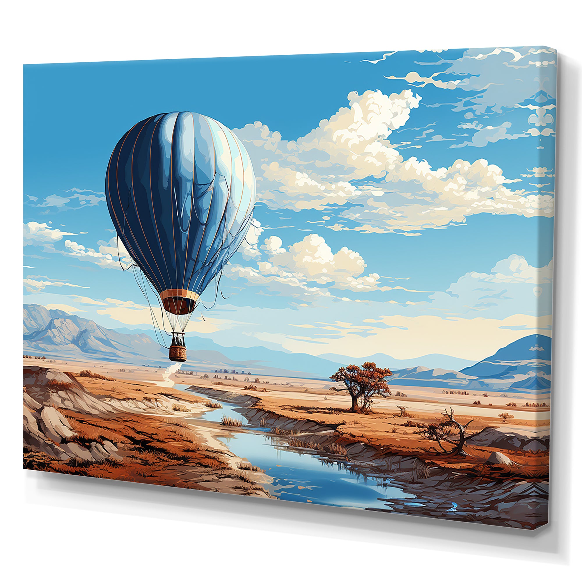 Hot Air Balloon Adventure Dessert - Hot Air Balloon Canvas Wall Art