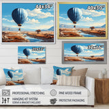 Hot Air Balloon Adventure Dessert - Hot Air Balloon Canvas Wall Art