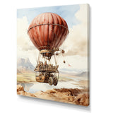 Dessert Journey Hot Air Balloon - Hot Air Balloon Canvas Wall Art