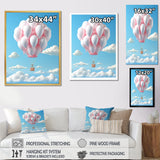 Sky high Balloon Whimsy - Hot Air Balloon Canvas Wall Art