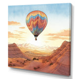 Floating Dessert Dreamscape Hot Air Balloon - Hot Air Balloon Canvas Wall Art