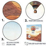 Floating Dessert Dreamscape Hot Air Balloon - Hot Air Balloon Canvas Wall Art