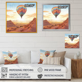 Floating Dessert Dreamscape Hot Air Balloon - Hot Air Balloon Canvas Wall Art