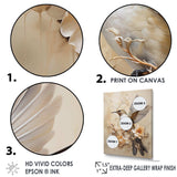 Fluttering Floral Hummingbird I - Animals Canvas Wall Art