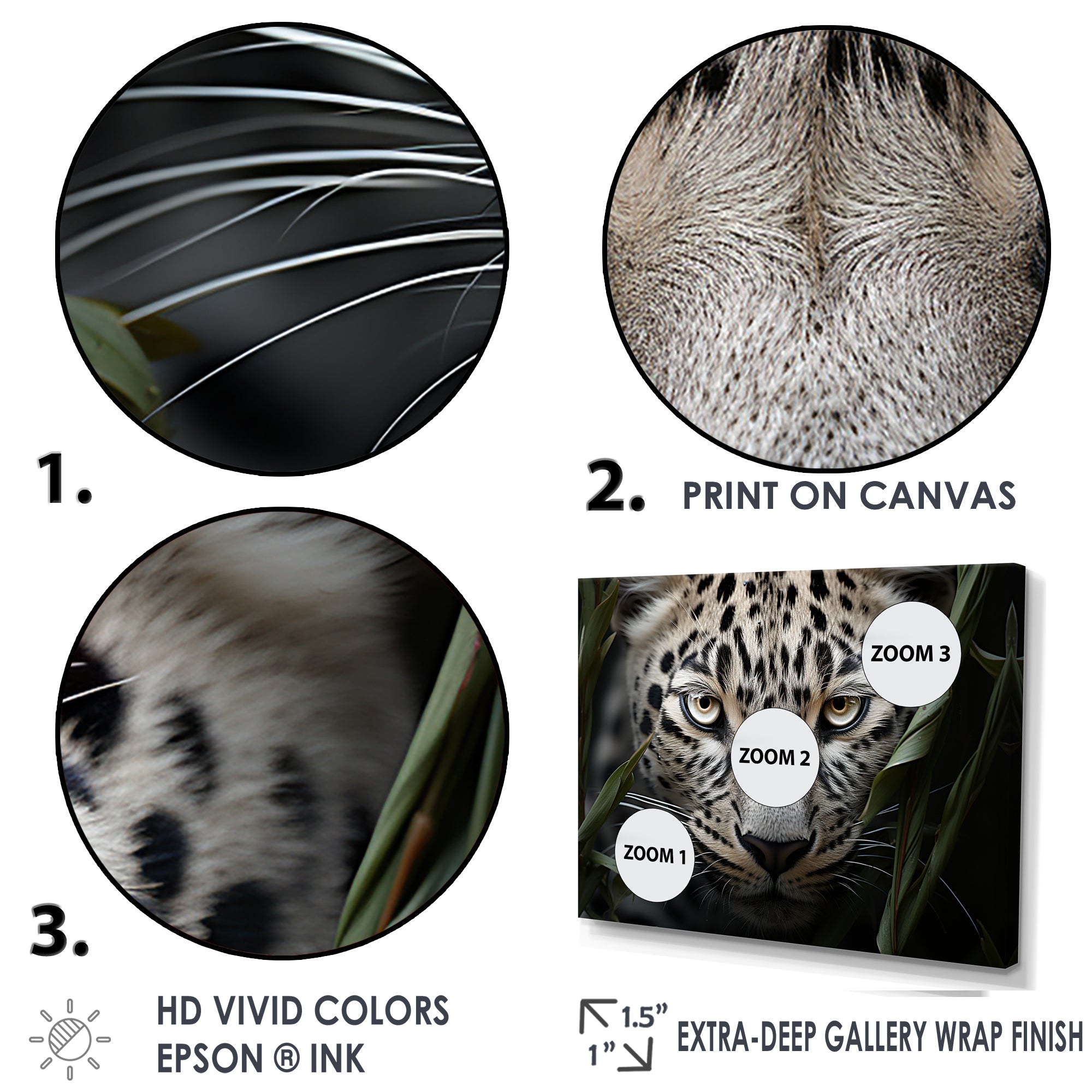 Jungle Leopard Stalk - Leopard Framed Canvas Art