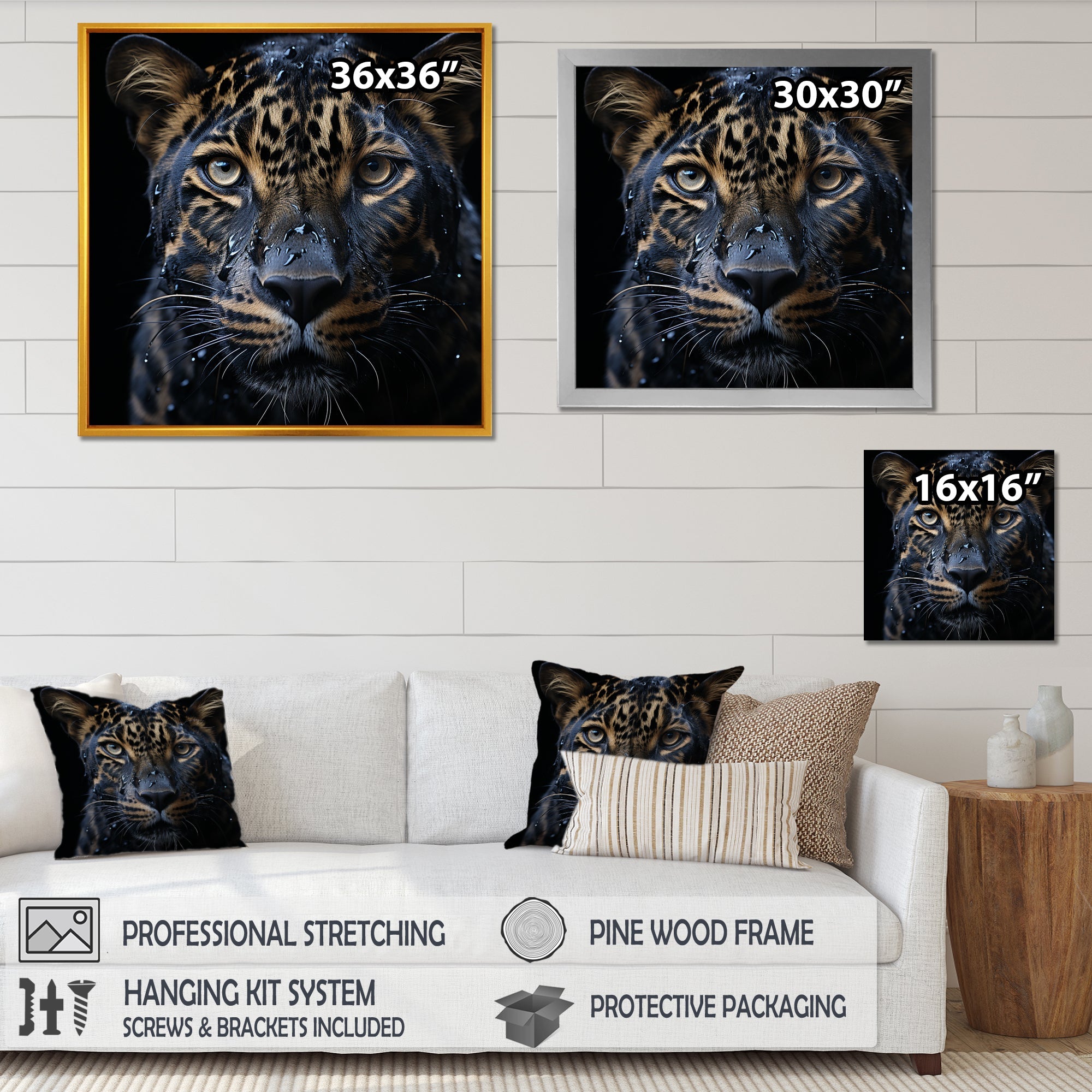 Leopard Nighttime Ruler - Leopard Wall Decor