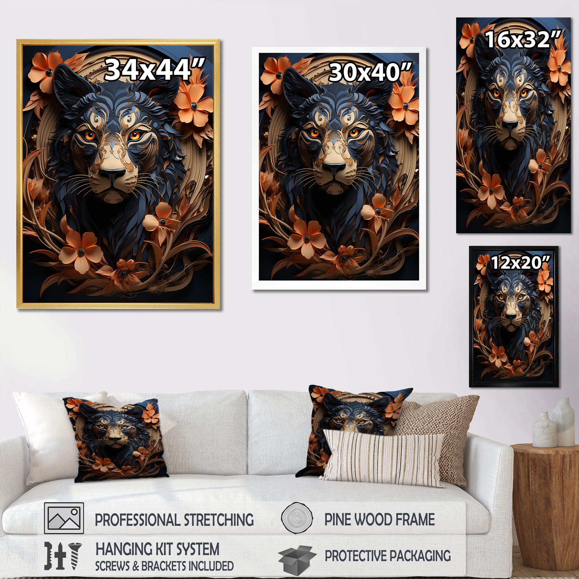 Obsidian Stealth Leopard - Leopard Wall Art Prints