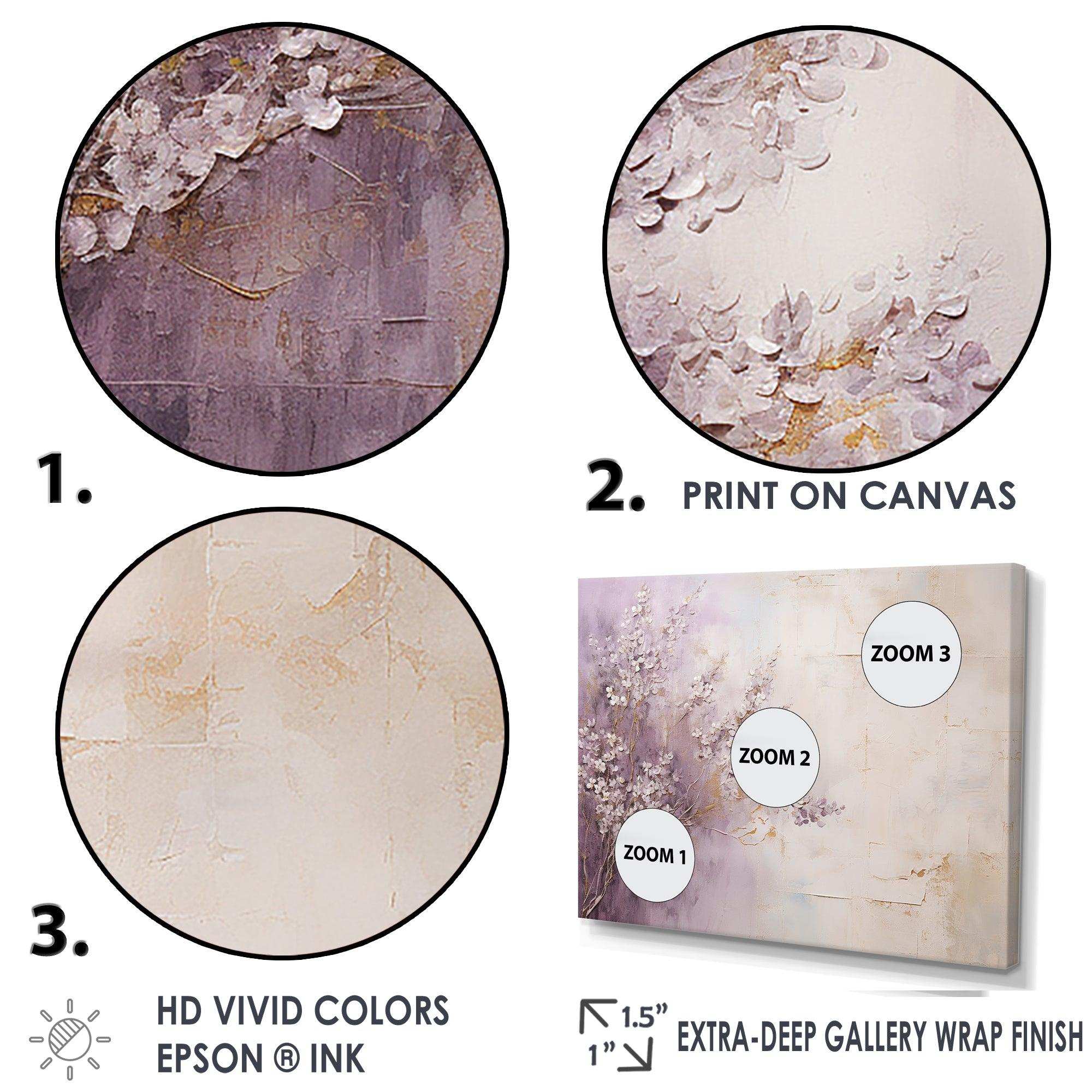 Blooming Lilac Melody II - Floral Canvas Wall Art