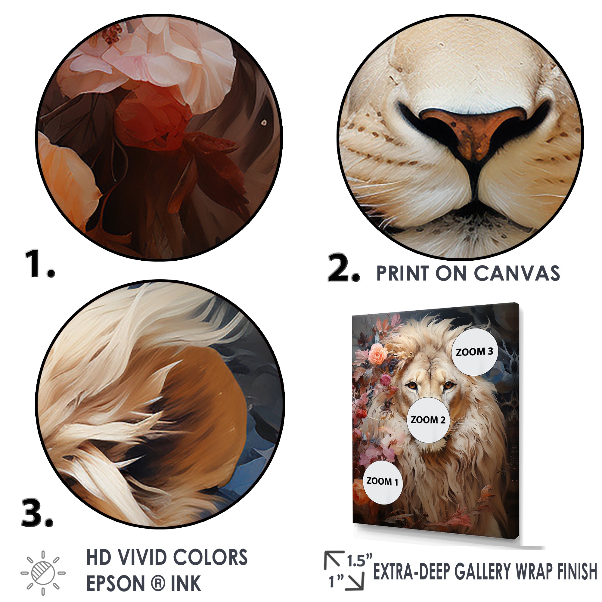 Lion Ethereal Presence Dreamy Hues - Lion Wall Art Prints