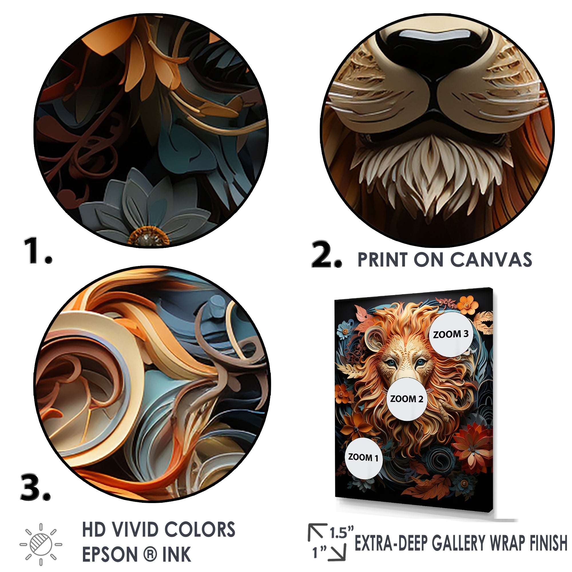 Lions Realm Dominant Presence - Lion Wall Decor