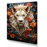Lions Realm Dominant Blooming Presence - Lion Wall Art Prints