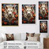 Lions Realm Dominant Blooming Presence - Lion Wall Art Prints