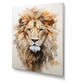 Powerful Lion S Stare Portrait - Beige Lion Wall Art