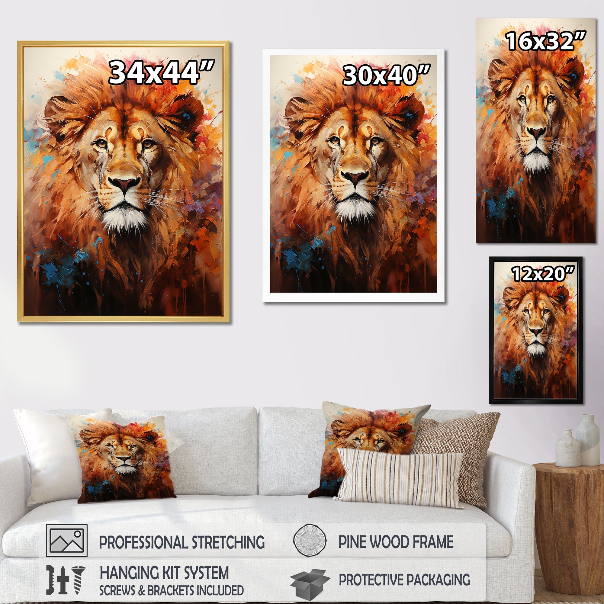 Lions Prideful Presence - Lion Wall Art Prints