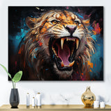 Lions Roaring Emotions - Lion Bedroom Wall Art