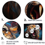 Lions Roaring Emotions - Lion Bedroom Wall Art