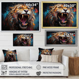 Lions Roaring Emotions - Lion Bedroom Wall Art