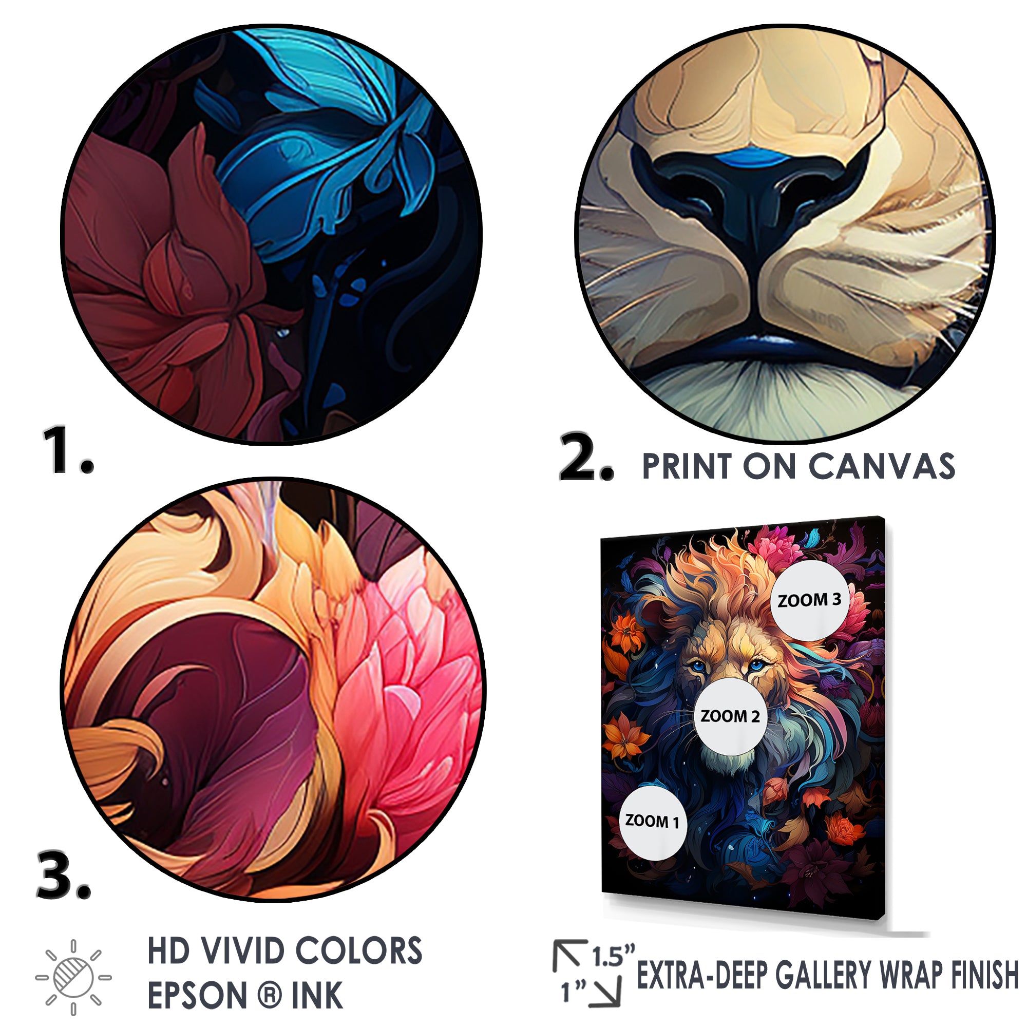 Lions Twilight Monarch - Lion Wall Art Prints