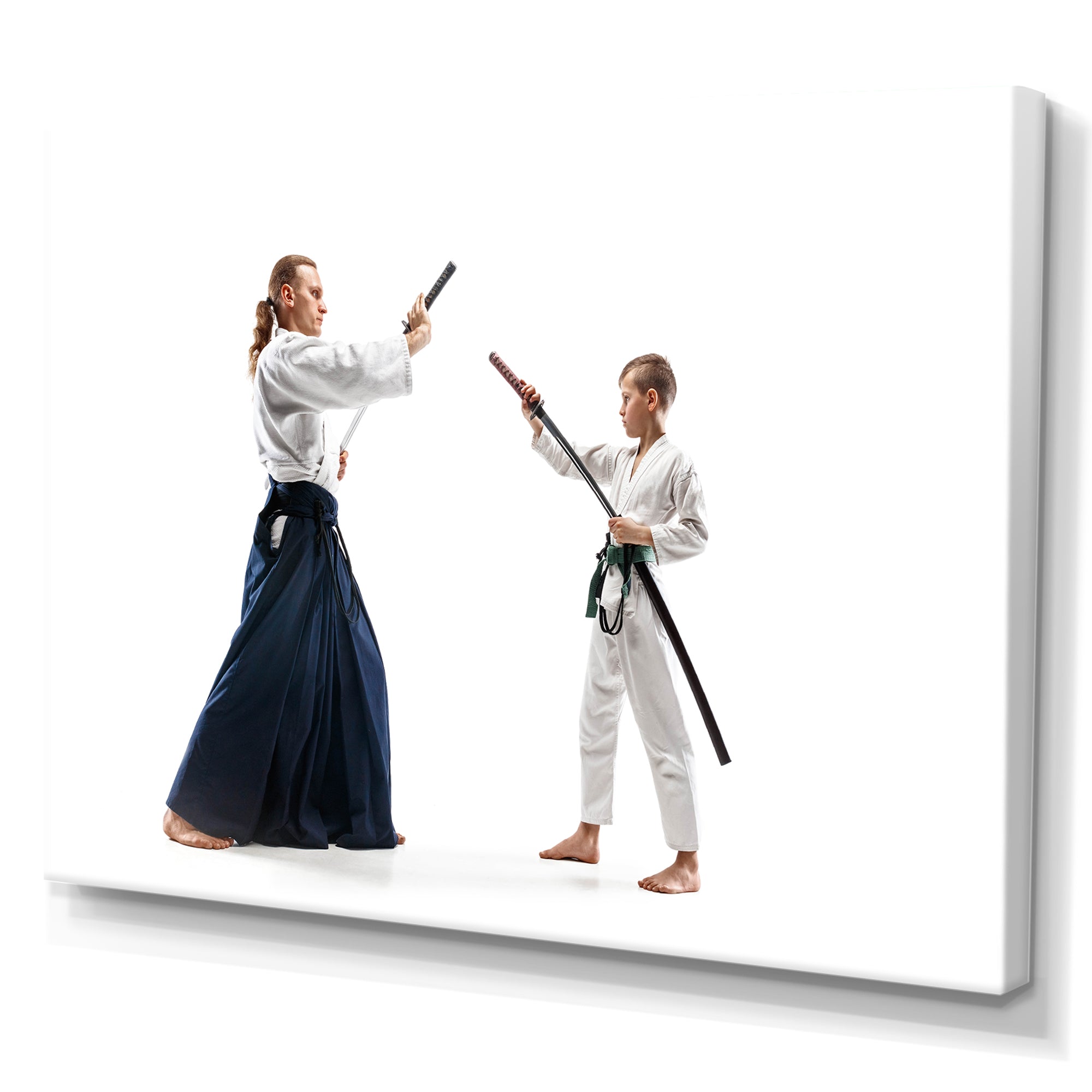 Martial Arts Teen Boy Fight Training Studio - Martial Arts Canvas Wall Art