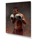 Portrait Martial Arts Fighter - Martial Arts Canvas Wall Art