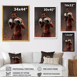 Portrait Martial Arts Fighter - Martial Arts Canvas Wall Art
