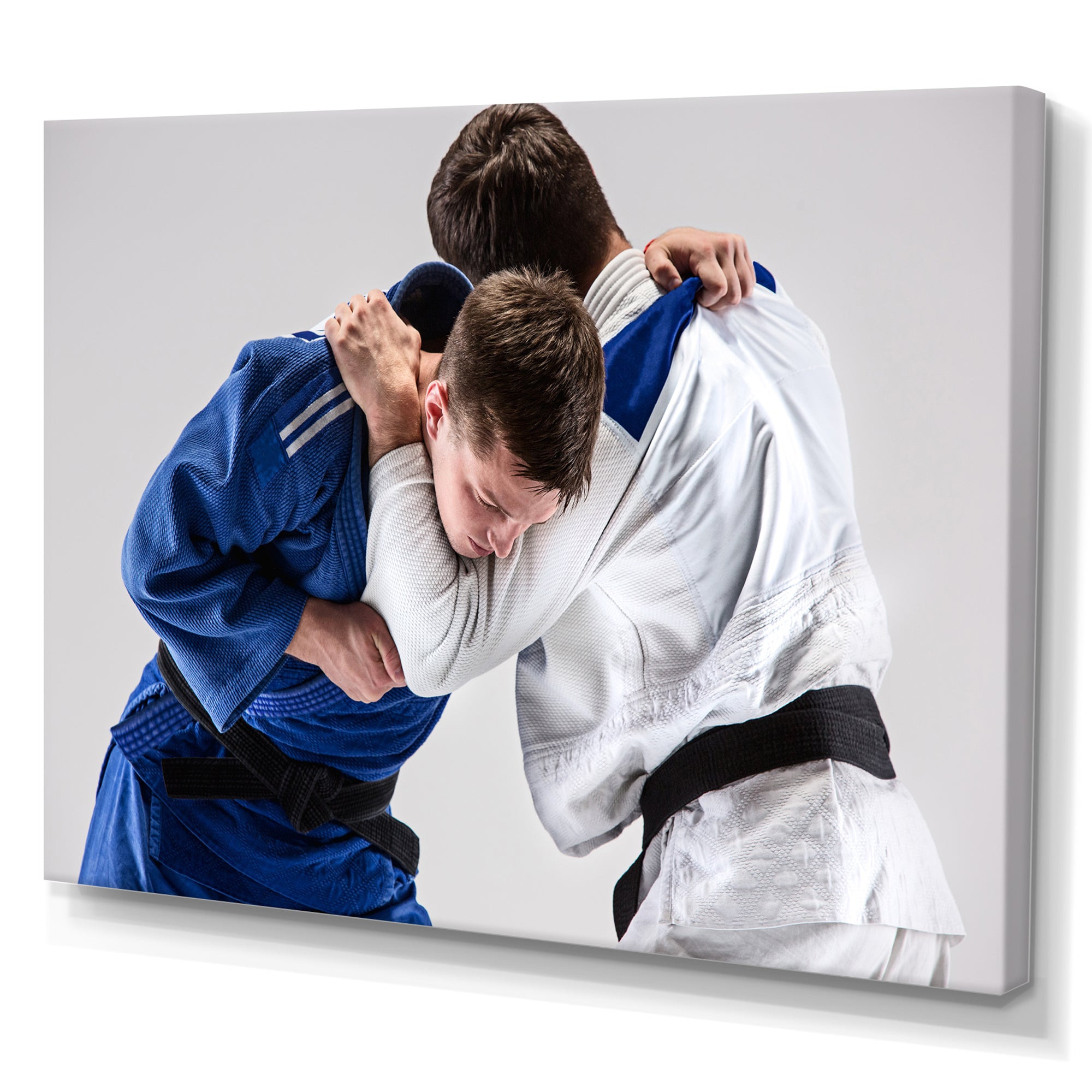 Fighting Judokas Martial Arts - Martial Arts Canvas Wall Art