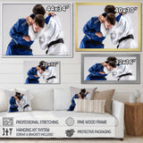 Fighting Judokas Martial Arts - Martial Arts Canvas Wall Art