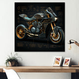 Classic Lavish Motorcycle - Motorcycle Canvas Wall Art